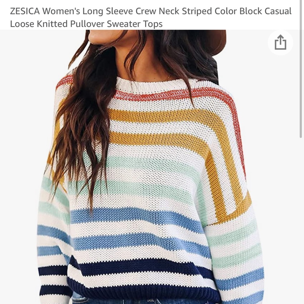 Long sleeves loose knitted sweater top